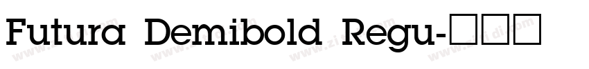 Futura Demibold Regu字体转换